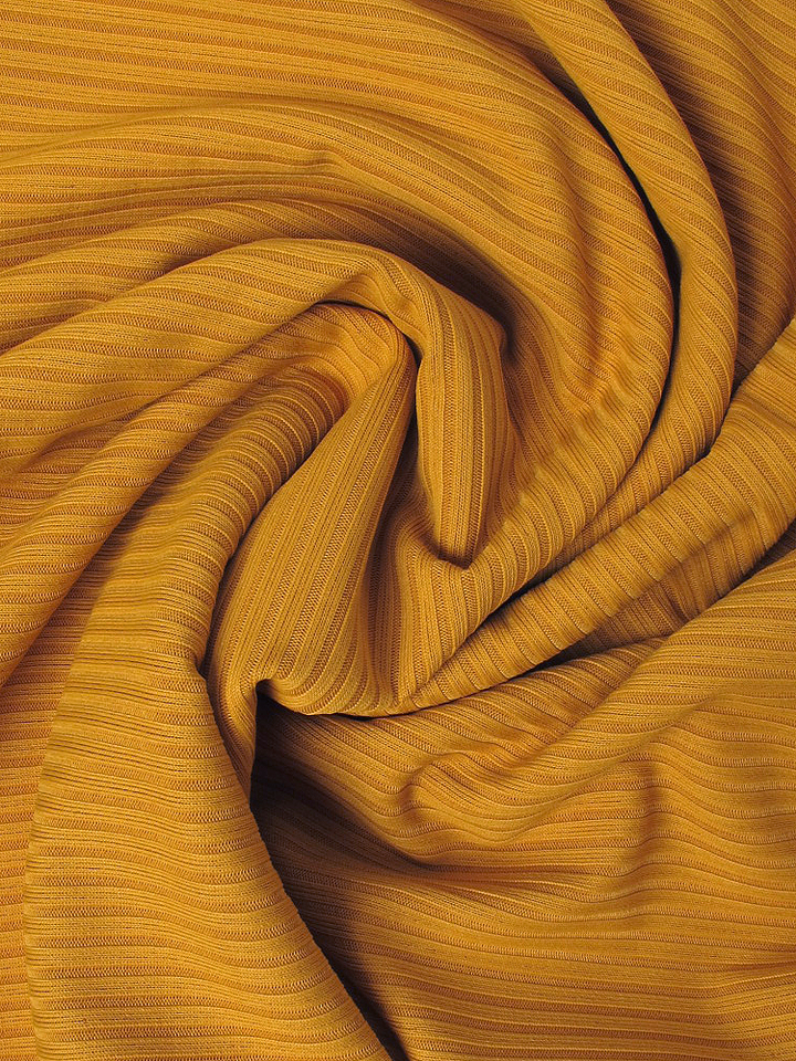 Autumn Gold Ribbed Jersey Hijab