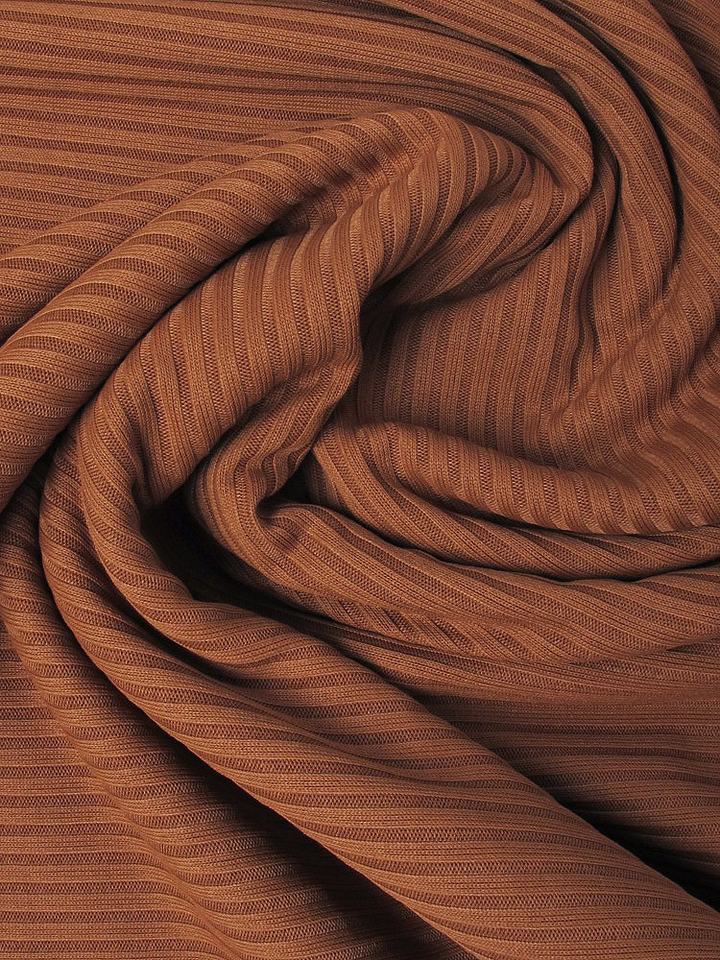 Chestnut Ribbed Jersey Hijab
