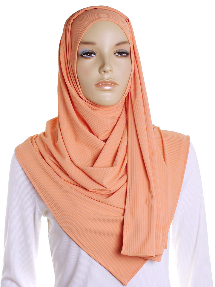 Coral Sands Ribbed Jersey Hijab