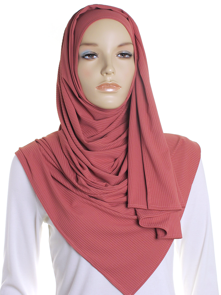Honeysuckle Ribbed Jersey Hijab