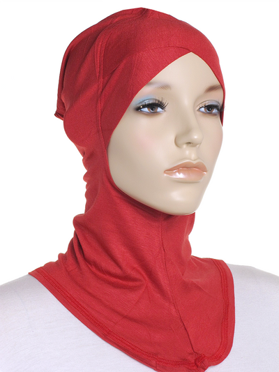 Brick Red Criss Cross Ninja Underscarf - Hijab Store Online