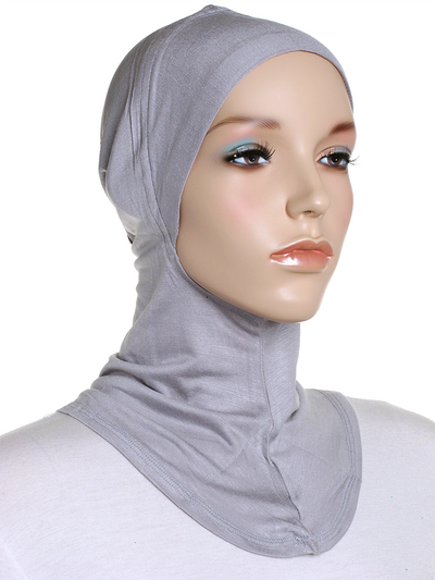 Dark Silver Plain Ninja Underscarf - Hijab Store Online