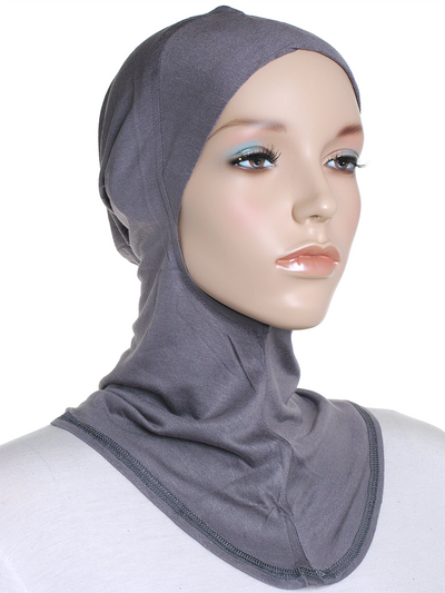 Dark Grey Plain Ninja Underscarf - Hijab Store Online