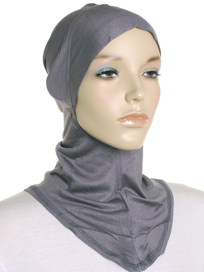 Grey Plain Ninja Underscarf - Hijab Store Online