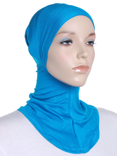 Turquoise Blue Plain Ninja Underscarf - Hijab Store Online