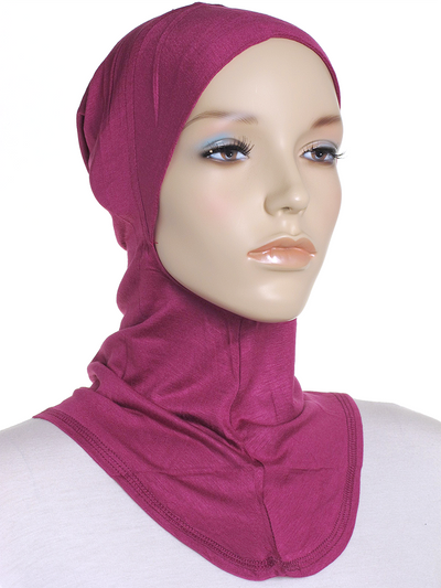 Purple Magenta Plain Ninja Underscarf - Hijab Store Online