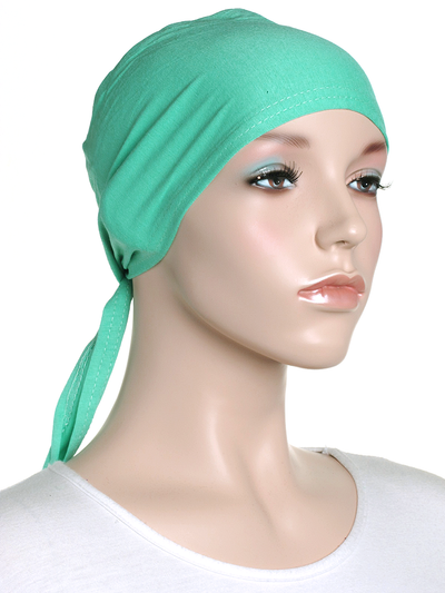 Seafoam Plain Tie Back Bonnet - Hijab Store Online