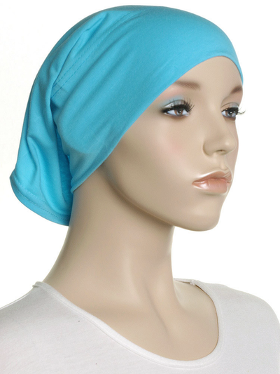 Azure Plain Cotton Tube Underscarf - Hijab Store Online