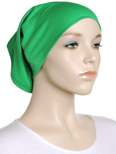 Emerald Green Plain Cotton Tube Underscarf - Hijab Store Online