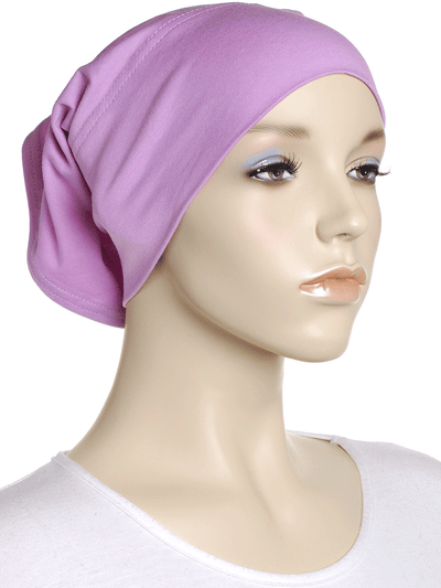 Lavender Plain Cotton Tube Underscarf - Hijab Store Online
