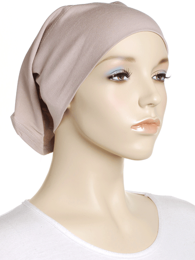 Stone Beige Plain Cotton Tube Underscarf - Hijab Store Online