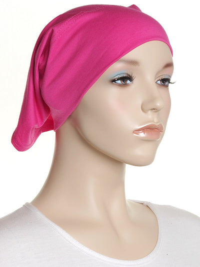 Hot Pink Plain Cotton Tube Underscarf - Hijab Store Online