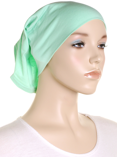 Retro Mint Plain Cotton Tube Underscarf - Hijab Store Online