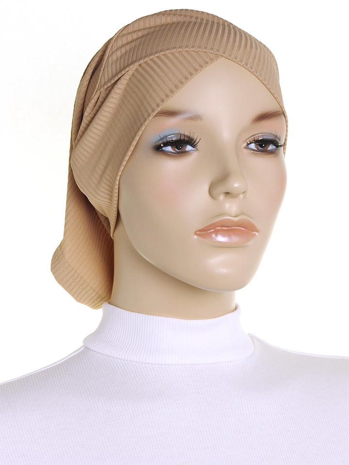 Buttermilk Criss Cross Ribbed Underscarf