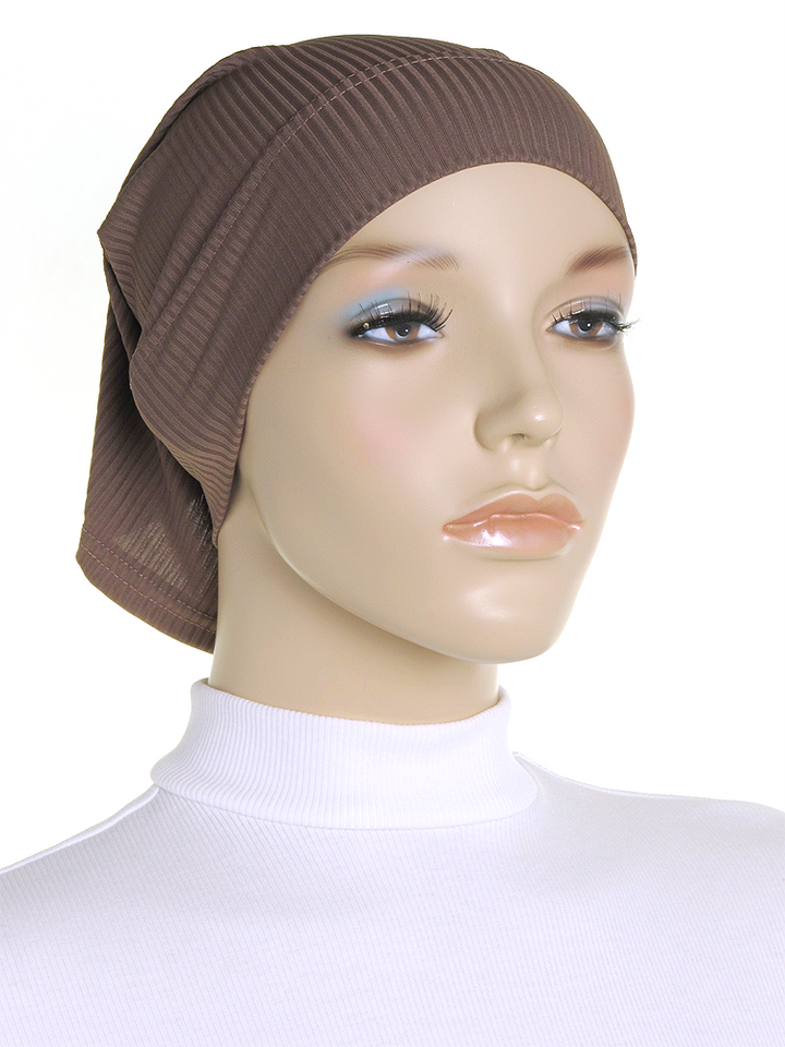 Taupe Ribbed Underscarf