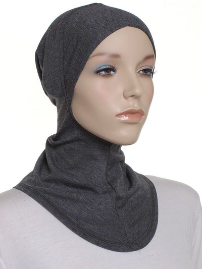 Charcoal Plain Ninja Underscarf - Hijab Store Online