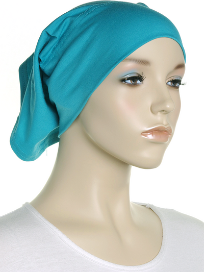 Light Teal Plain Cotton Tube Underscarf - Hijab Store Online