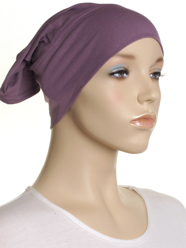 Plum Plain Cotton Tube Underscarf - Hijab Store Online